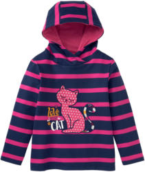 Mädchen Sweatshirt mit Katzen-Motiv