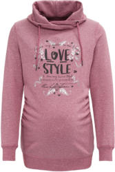 Damen Umstands-Sweatshirt mit Schalkragen