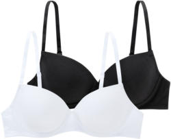 2 Damen Bügel-BHs mit wattierten Cups