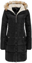Damen Steppmantel mit Fellimitat