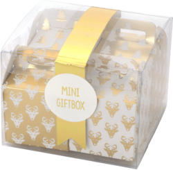 6 Mini-Geschenkboxen mit Band