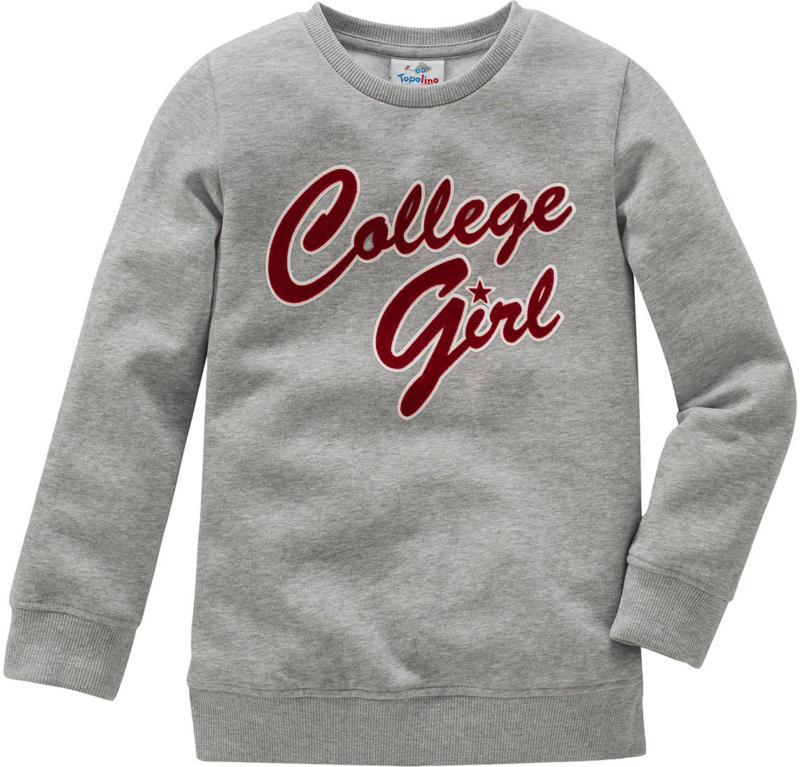 Mädchen Sweatshirt mit Flock-Print