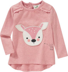 Baby Langarmshirt mit Reh-Applikation
