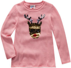 Mädchen Strickpullover mit Wendepailletten