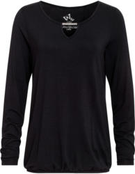 Damen Langarmshirt mit Glitzerdetail