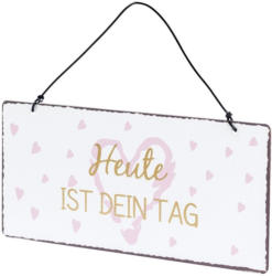 Kleines Spruchschild aus Metall