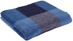 Handtuch Karo blau 50 x 100 cm