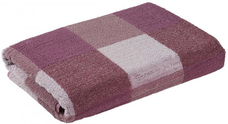 Handtuch Karo mauve 50 x 100 cm