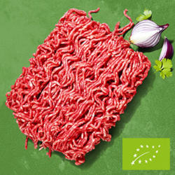 Frisches Bio Rinderhackfleisch jede = 350-g-SB-Packung
