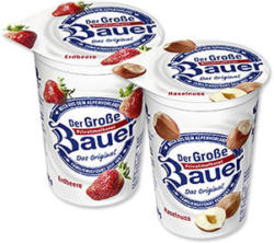 Bauer Fruchtjoghurt versch. Sorten, jeder 250-g-Becher