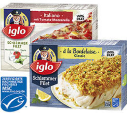 iglo Schlemmer-Filet gefroren, versch. Sorten, jede 380-g-Packung