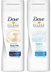 Dove Body Milk oder Lotion versch. Sorten, jede 400-ml-Flasche