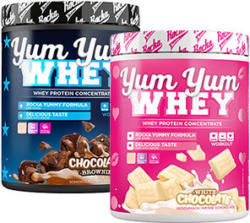 Rocka Yum Yum Whey Protein-Pulver versch. Sorten, jede 270-g-Dose