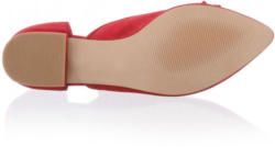 Alba Moda Ballerina mit Lederapplikation in Blütenform