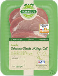 Fair & Gut Schweine Steaks