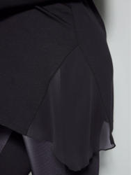 Sara Lindholm by Happy Size Jersey-Tunika mit Chiffon-Einsätzen