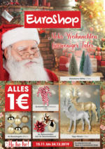 EuroShop Alles 1 EUR zu Weihnachten - bis 20.12.2019