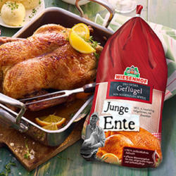 Wiesenhof Junge Ente HKl. A, bratfertig, gefroren, je 1 kg