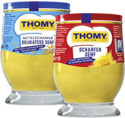 Thomy Delikatess Senf oder Scharfer Senf jedes 250-ml-Glas