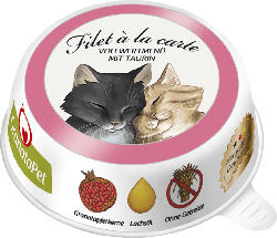 GranataPet Nassfutter für Katzen, Adult, Filet à la carte Huhn & Kaninchen