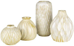 Vase Zalina I in Creme 4-teilig
