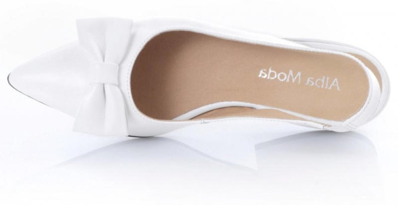Alba Moda Slingpumps aus hochwertigem Ziegenleder