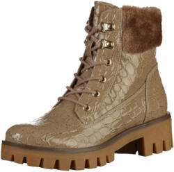 Schnürstiefelette mit Blockabsatz
