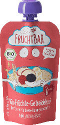 FruchtBar Quetschbeutel Bio-Hafer-Dinkelbrei Brombeere, Himbeere, Banane, Kokosmilch ab 6 Monaten
