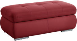 Hocker in Leder Rot