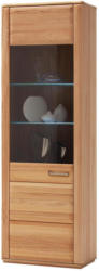 Vitrine in Kernbuche Buchefarben