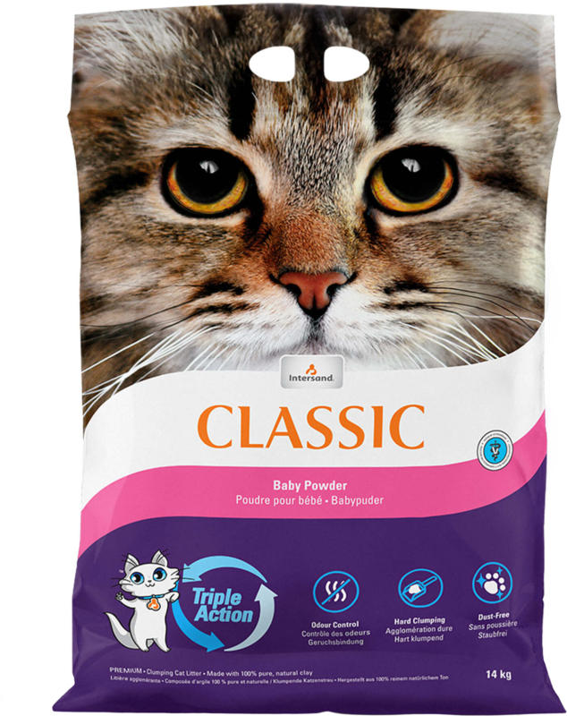 Intersand Classic litière pour chats Poudre pour bébé 14kg