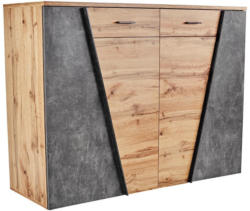 Kommode Venedig B:160cm Wotan Eiche/Beton Dunkel Dekor