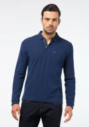 Pierre Cardin Longsleeve Poloshirt mit Bicolor-Struktur »0«