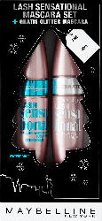 Maybelline New York X-MAS Set Mascara Lash Sensational Waterproof + Gratis Glitzer Mascara