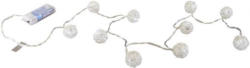 10er LED-Lichterkette - mit Kugeln - 1,25 m