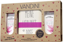 Vandini Geschenkset Dusche 200ml/ Lotion 200ml mit Bambusbecher oder Bambusbox Je Set