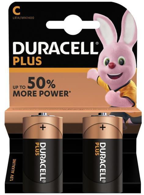 Duracell Plus(Power) C (MN1400/LR14) K2 Baby Batterien Blister 2