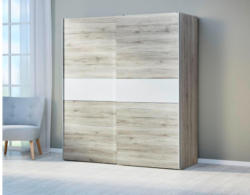 Schwebetürenschrank Longline Sandeiche Dunkel Nachbildung 170 cm