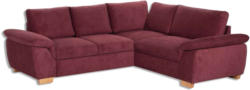 Eckgarnitur - burgundy - Microfaser