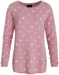 Damen Pullover mit Herzchen allover nur € 19,99 statt € 24 Damen Sweatshirt mit Allover Motiv | Ernsting's family