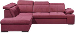 Wohnlandschaft in Textil Rot