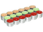 Candela lumini GARDEN FLOWERS 36 pezzi tropico Ø3x1cm