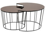 Beistelltisch-Set SUNMOON bronze
