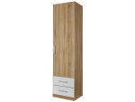 Armoire ALBERO 1 porte battante 2 tiroirs sonoma