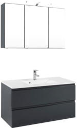 Badmöbel-Set 2-Tlg. inkl. Led Cardiff B: 100 cm, Grau