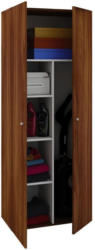 Mehrzwecksschrank Nussbaum- farben ca. 70x178x40 cm