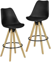 Barhocker-Set in Schwarz 'Lima' 2-er Set