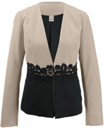 heine STYLE Blazer mit Spitzen-Besatz