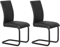 Stuhl-Set Mila 2-er Set Schwarz