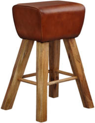 Barhocker in Leder Braun